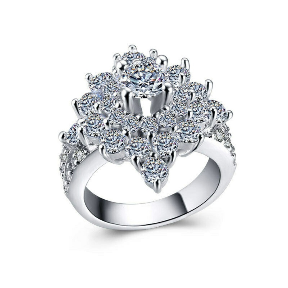 Gorgeous Women 925 Silver White Sapphire Ring New